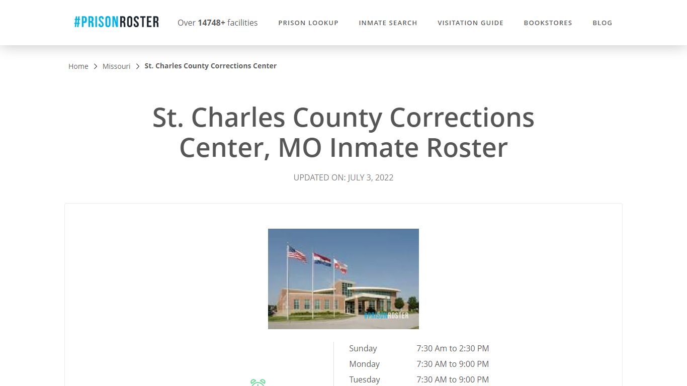 St. Charles County Corrections Center, MO Inmate Roster